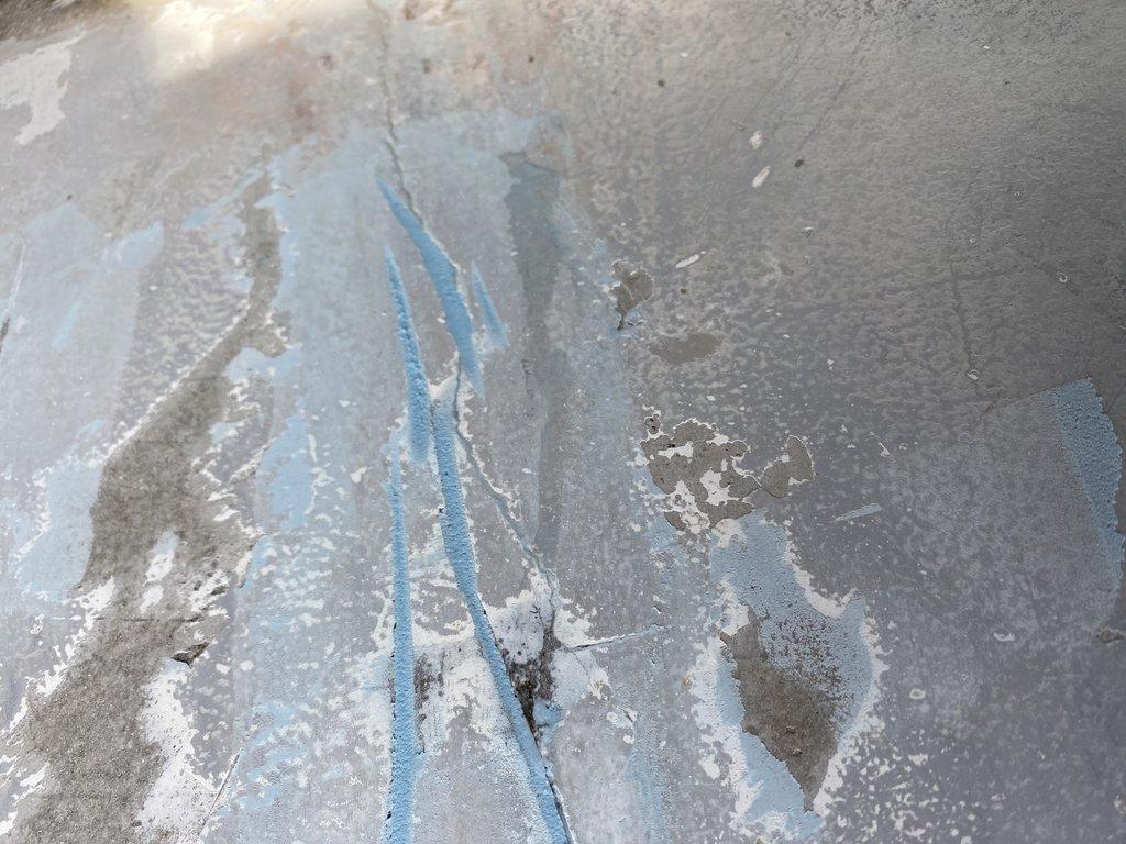 Before warehouse wall repair