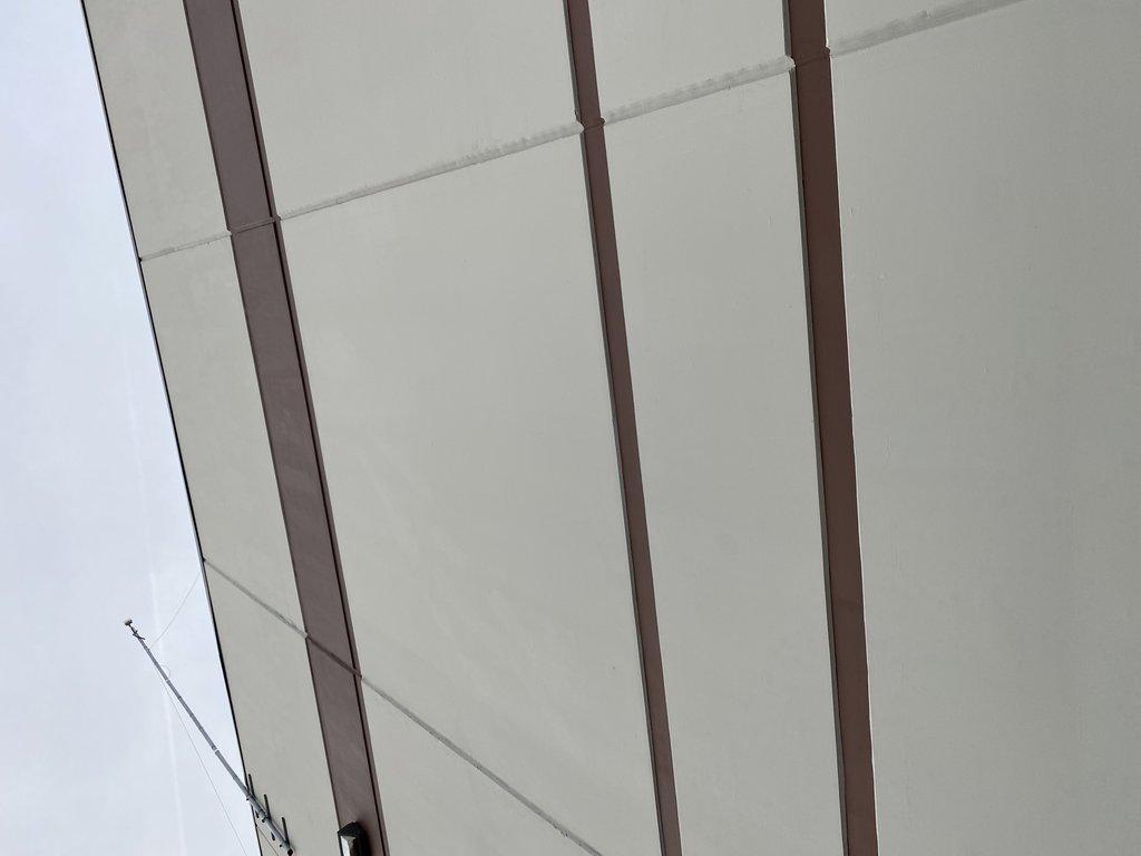 After warehouse wall repair